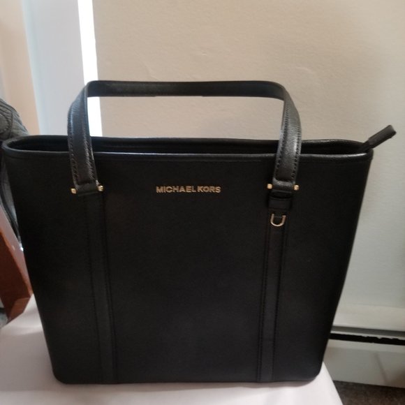 Michael Kors Handbags - Authentic Michael Kors Black Vinyl Purse with COA